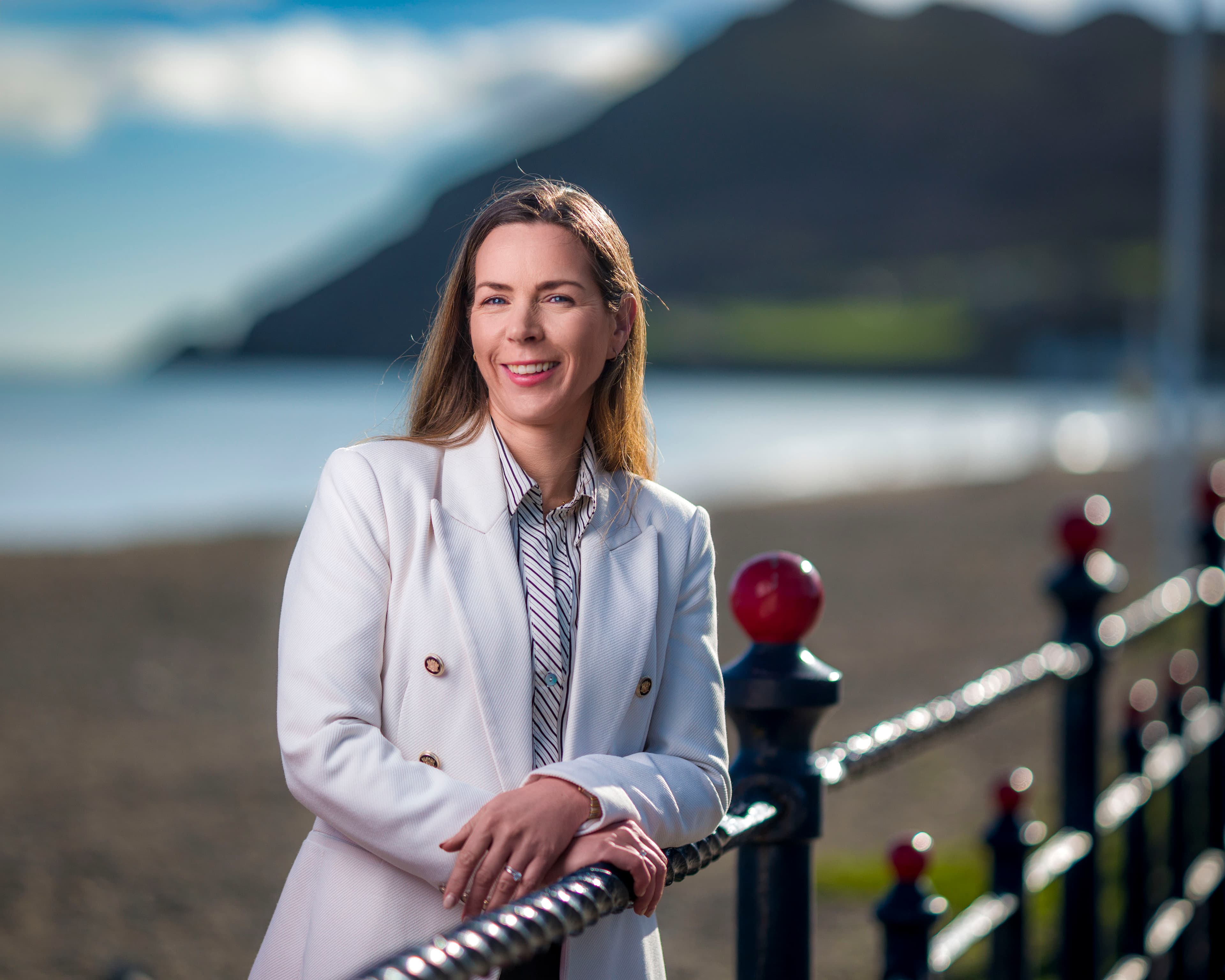 Eimear Bryne on beach in bray