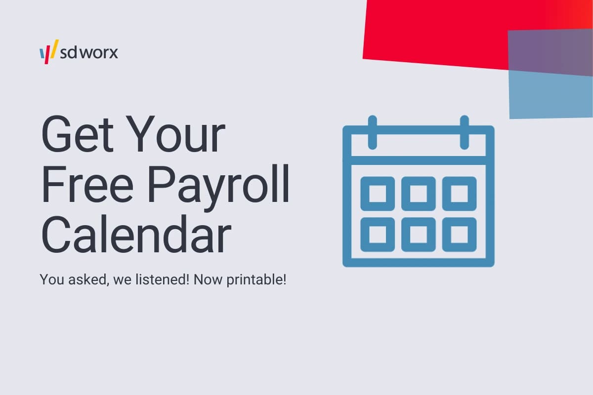 Free Payroll Calendar Graphic